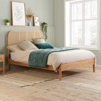 Birlea Rattan Bed Frame Margot Bedstead in Brown | Size: Super King