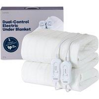 LIVIVO Dual-Control Electric Under-Blanket - King in White