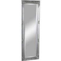 Melody Maison Tall Silver Wall / Leaner Mirror - 47cm X 142cm in Metallic Silver | Size: 47 cm X 142 cm