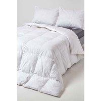 Homescapes Goose Feather & Down 13.5 Tog Winter Duvet in White | Size: Double