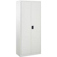 VINSETTO Filing Cabinet Storage Unit 2 Doors 5 Compartments Adjustable Shelf in White