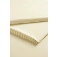 CHRISTY 400TC Luxury Cotton Sateen Plain Dye Bedding Flat Sheets in Gold | Size: King Flat