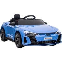 HOMCOM Audi RS e-tron GT Licensed 12V Electric Ride on Car w/ Remote Control, Music in Blue