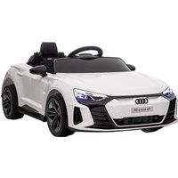 HOMCOM Audi RS e-tron GT Licensed 12V Electric Ride on Car w/ Remote Control, Music in White