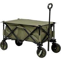 OUTSUNNY Folding Garden Trolley, Cargo Trailer in Green