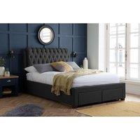 Birlea Valentino Bed in Charcoal | Size: Double