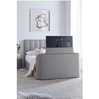 Time4sleep Lucille Upholstered TV Bed Mid Grey - Bed Frame Only | Size: King