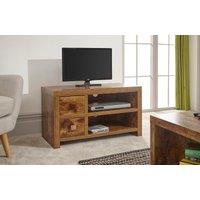 GFW Jakarta 2 Drawer TV Unit in Brown