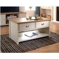 GFW Lancaster 2 Drawer Coffee Table in Cream