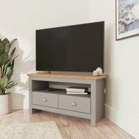 GFW Lancaster Corner TV Unit in Grey