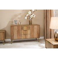GFW Orleans 2 Door 3 Drawer Cabinet in Brown
