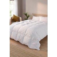 Snuggledown Scandinavian Duck Feather & Down 10.5 Tog Duvet With 2 Pillows in White | Size: Single