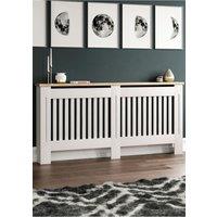Home Discount Vida Designs Arlington Radiator Cover MDF 833 x 1720 x 190 mm in White