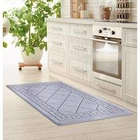 Smart Living Tribela Heavy Duty Machine Washable Hallway Kitchen Non Slip Door Mat in Dark Grey | Size: 80 cm x 300 cm