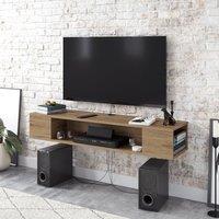 Decorotika Peti Floating TV Stand TV Unit in Walnut