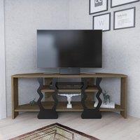 Decorotika Firal Corner TV Stand TV Unit for TVs up to 45 inch in Walnut