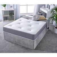 eXtreme Comfort Ltd Galaxy Memory Foam 22cm Deep Spring Tufted Mattress in Grey | Size: Small Double