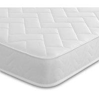 Starlight Beds 18cm Quilted Brick Hybrid Memory Foam Spring Mattress Soft Feel in White | Size: Small Single