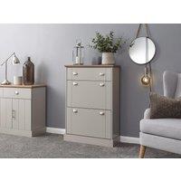 GFW Kendal Deluxe Shoe Cabinet in Grey