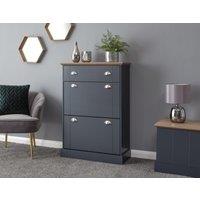 GFW Kendal Deluxe Shoe Cabinet in Blue