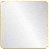 nielsen Archer Metal Square Wall Mirror Large 80Cm in Gold