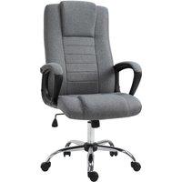 VINSETTO Office Chair for Desk, with Height Adjustable, Wheels, Dark Grey