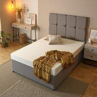 Starlight Beds Cool Essential Comfort Cool Blue Memory Foam Mattress in White | Size: King