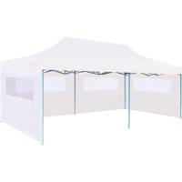 Berkfield Home Folding Pop-up Partytent with Sidewalls 3x6 m Steel White
