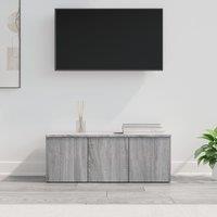 Berkfield Home TV Cabinet Grey Sonoma 80x34x30 cm Engineered Wood | Size: 80 x 34 x 30 cm