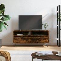 TV Cabinet Smoked Oak 100x34.5x44.5 cm Engineered Wood