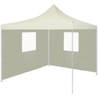 Berkfield Home Foldable Tent with 2 Walls 3x3 m Cream in Beige