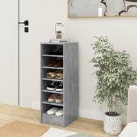 Berkfield Home Shoe Cabinet Concrete Grey 31.5x35x90 cm Engineered Wood