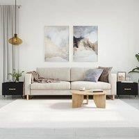 Berkfield Home Coffee Tables 2 pcs Black 50x50x40 cm Engineered Wood | Size: 50 x 50 x 40 cm