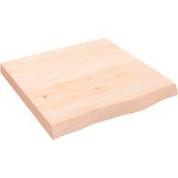 Wall Shelf 60x60x(2-6) cm Untreated Solid Wood Oak