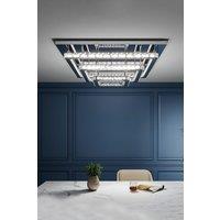 Square Glamorous Crystal LED Ceiling Light