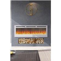 Living and Home 60 Inch Electric Fireplace in White