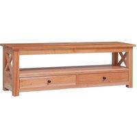 Berkfield Home TV Cabinet 120x30x40 cm Solid Mahogany Wood in Brown | Size: 120 x 30 x 40 cm