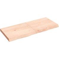 Wall Shelf 120x50x(2-6) cm Untreated Solid Wood Oak