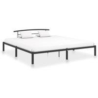 Berkfield Home Bed Frame Black Metal 200x200 cm
