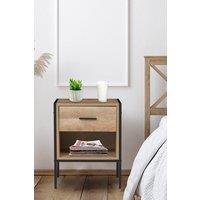 Wooden Nightstand Sofa Side Table with Drawer