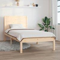 Bed Frame Solid Wood Pine 100x200 cm