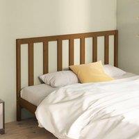 Bed Headboard Honey Brown 156x4x100 cm Solid Wood Pine