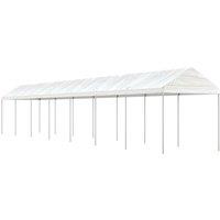 Berkfield Home Gazebo with Roof White 15.61x2.28x2.69 m Polyethylene