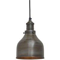 Brooklyn Cone Pendant, 7 Inch, Pewter, Pewter Holder