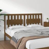 Bed Headboard Honey Brown 155.5x4x100 cm Solid Wood Pine