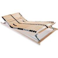 Slatted Bed Base with 28 Slats 7 Zones 90x200 cm
