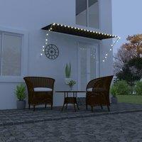 Retractable Awning with LED 300x150 cm Anthracite