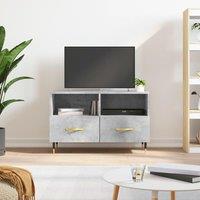 Berkfield Home TV Cabinet Concrete Grey 80x36x50 cm Engineered Wood | Size: 80 x 36 x 50 cm