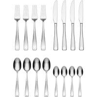 Moda II 16 Piece Culterly Set, Stainless Steel, Rust Resistant, Dishwasher Safe