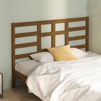 Bed Headboard Honey Brown 166x4x104 cm Solid Wood Pine